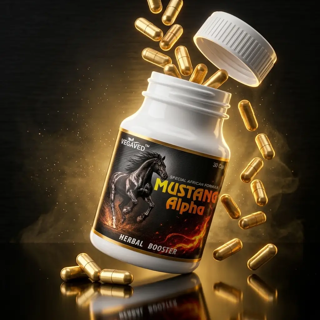 Mustang Alpha Capsules – African Herbal Formula for Men’s Strength, Stamina & Vitality